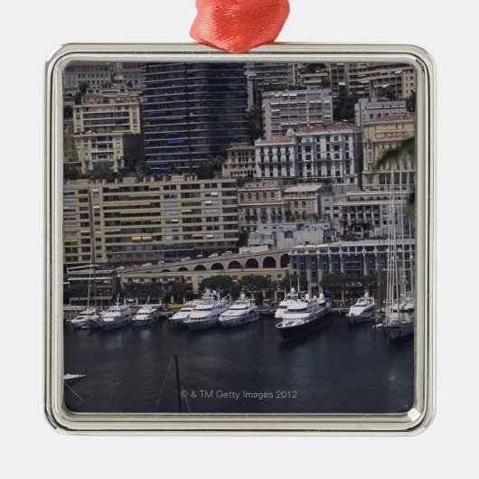 Harbour, Monte Carlo, Franse Riviera, Cote d'' Metalen Ornament (Voorkant)