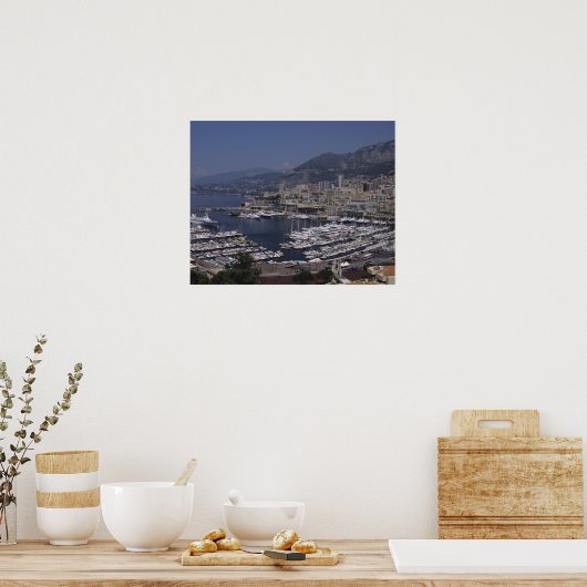 Harbour, Monte Carlo, French Riviera, Cote d' 3 Poster (Keuken)