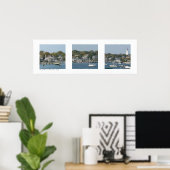 Harbour Nantucket, Massachusetts Triptych Poster (Thuiskantoor)