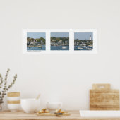 Harbour Nantucket, Massachusetts Triptych Poster (Keuken)