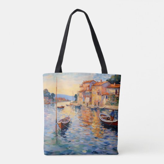 Harbour neo-impressionisme tote bag (Achterkant)