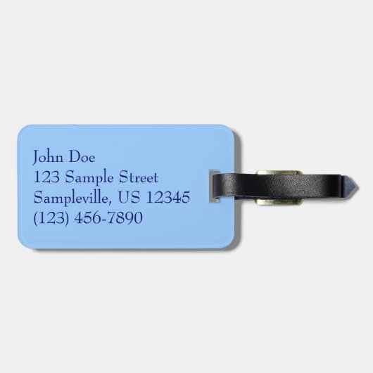 Harbour op de St. Thomas US Maagdeneilanden Bagagelabel (Achterkant horizontaal)