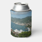 Harbour op de St. Thomas US Maagdeneilanden Blikjeskoeler (Blikje Achterkant)