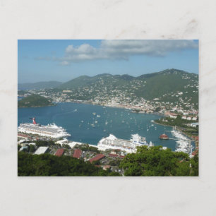 Harbour op de St. Thomas US Maagdeneilanden Briefkaart