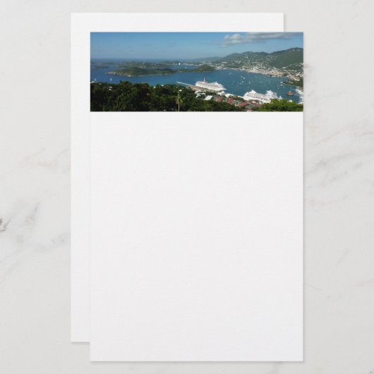 Harbour op de St. Thomas US Maagdeneilanden Briefpapier (Voorkant / Achterkant)