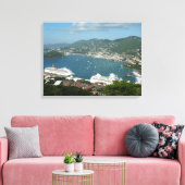 Harbour op de St. Thomas US Maagdeneilanden Canvas Afdruk (Insitu (Woonkamer))