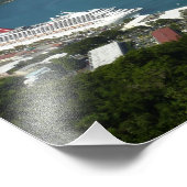Harbour op de St. Thomas US Maagdeneilanden Foto Afdruk (Hoek)