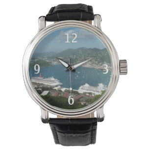 Harbour op de St. Thomas US Maagdeneilanden Horloge