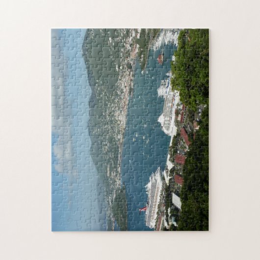Harbour op de St. Thomas US Maagdeneilanden Legpuzzel (Verticaal)