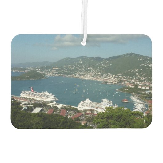 Harbour op de St. Thomas US Maagdeneilanden Luchtverfrisser (Achterkant)