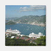 Harbour op de St. Thomas US Maagdeneilanden Magneet (Voorkant)
