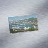 Harbour op de St. Thomas US Maagdeneilanden Magnetisch Visitekaartje (Voorbeeld)