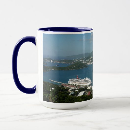 Harbour op de St. Thomas US Maagdeneilanden Mok (Links)