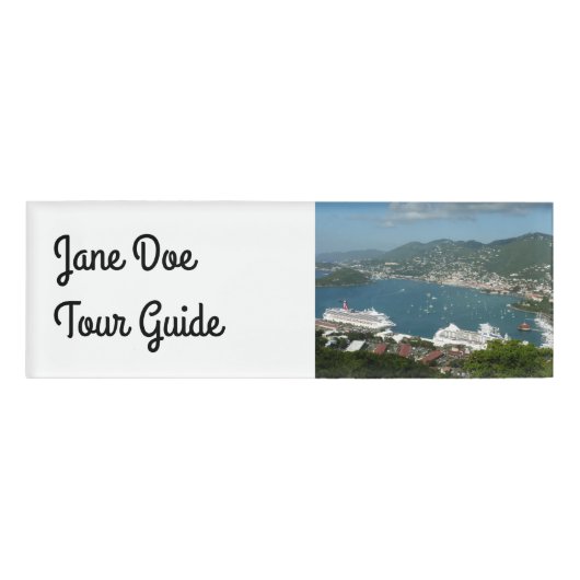 Harbour op de St. Thomas US Maagdeneilanden Naambadge (Voorkant)