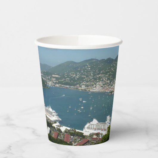 Harbour op de St. Thomas US Maagdeneilanden Papieren Bekers (Links)