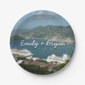 Harbour op de St. Thomas US Maagdeneilanden Papieren Bordje (Voorkant)