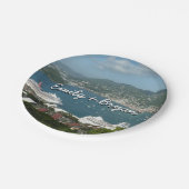 Harbour op de St. Thomas US Maagdeneilanden Papieren Bordje (Gekanteld)