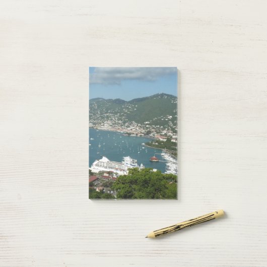 Harbour op de St. Thomas US Maagdeneilanden Post-it® Notes (Op bureau)