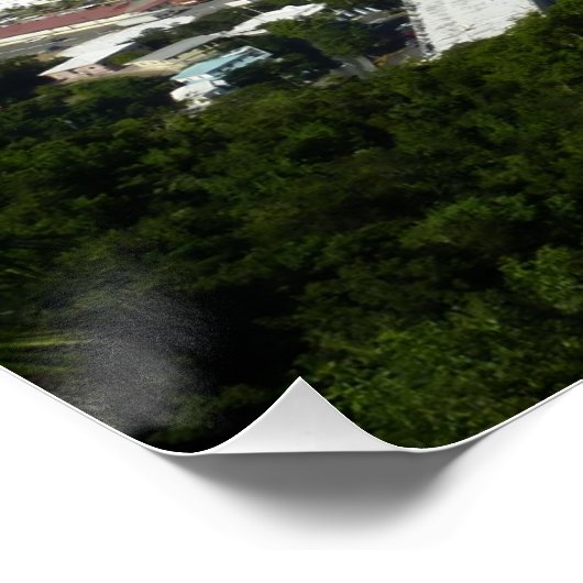 Harbour op de St. Thomas US Maagdeneilanden Poster (Hoek)