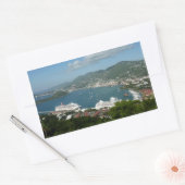 Harbour op de St. Thomas US Maagdeneilanden Rechthoekige Sticker (Envelop)