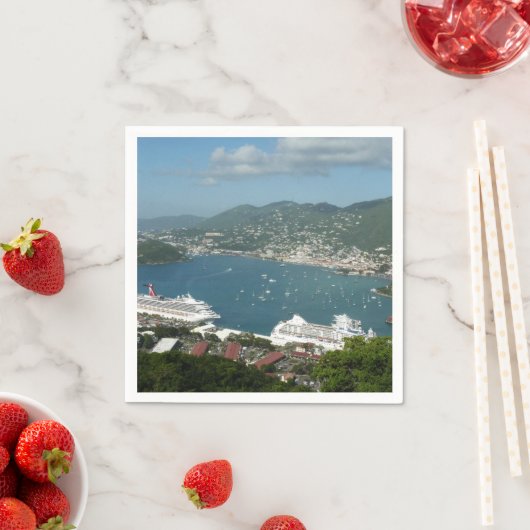 Harbour op de St. Thomas US Maagdeneilanden Servet (Insitu)