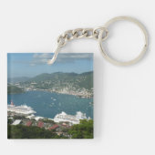 Harbour op de St. Thomas US Maagdeneilanden Sleutelhanger (Achterkant)