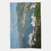 Harbour op de St. Thomas US Maagdeneilanden Theedoek (Verticaal)