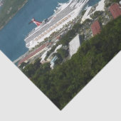 Harbour op de St. Thomas US Maagdeneilanden Tissuepapier (Detail)