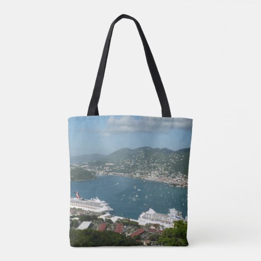 Harbour op de St. Thomas US Maagdeneilanden Tote Bag (Achterkant)