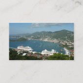 Harbour op de St. Thomas US Maagdeneilanden Visitekaartje (Achterkant)