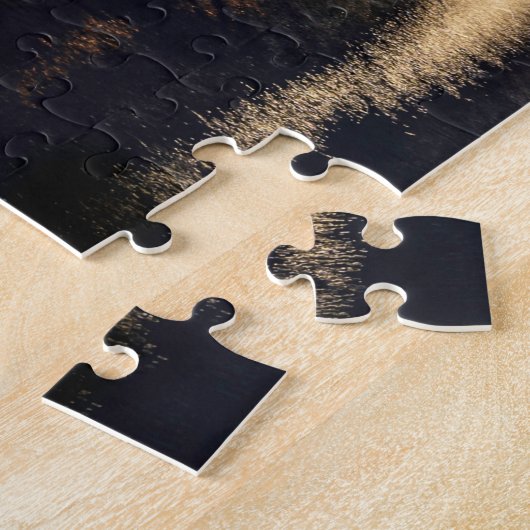 Harbour op Malta verlicht 's nachts Legpuzzel (Zijkant)