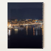 Harbour op Malta verlicht 's nachts Planner (Achterkant)