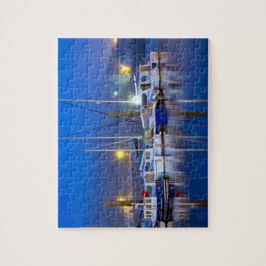 Harbour Port Boats Yachts Ocean Zee Reflections Legpuzzel (Verticaal)