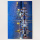 Harbour Port Boats Yachts Ocean Zee Reflections Legpuzzel (Verticaal)