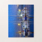 Harbour Port Boats Yachts Ocean Zee Reflections Legpuzzel (Verticaal)