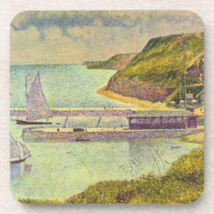 Harbour Port-en-Bessin High Tide van Georges Seura Onderzetter
