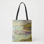 Harbour Port-en-Bessin High Tide van Georges Seura Tote Bag (Voorkant)