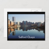 Harbour-reflectie, Salford Quays Briefkaart (Voorkant / Achterkant)