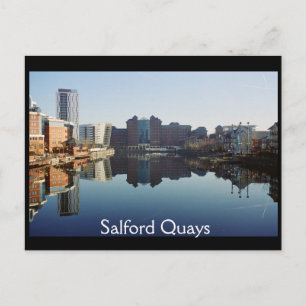 Harbour-reflectie, Salford Quays Briefkaart