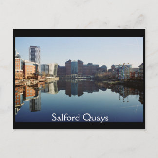 Harbour-reflectie, Salford Quays Briefkaart