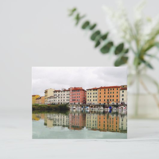 Harbour Reflections Briefkaart (Staand voorkant)