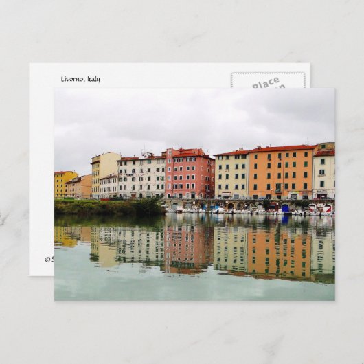 Harbour Reflections Briefkaart (Voorkant / Achterkant)