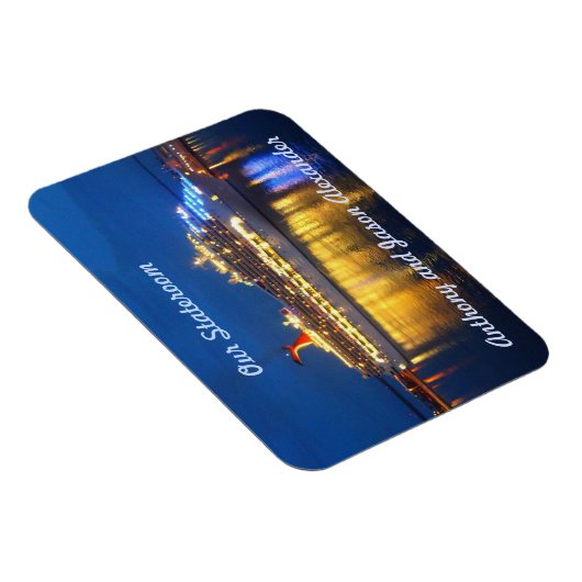 Harbour Reflections sml. Stateroom deurmarkeringsm Magneet (Rechterzijde)