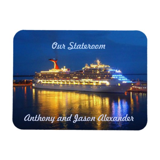 Harbour Reflections sml. Stateroom deurmarkeringsm Magneet (Horizontaal)