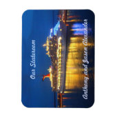 Harbour Reflections sml. Stateroom deurmarkeringsm Magneet (Verticaal)