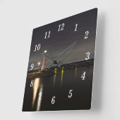 Harbour Rockwall Vuurtoren Wandklok (Hoek)