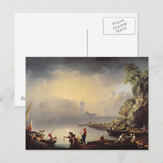 Harbour Scene Briefkaart (Voorkant / Achterkant)