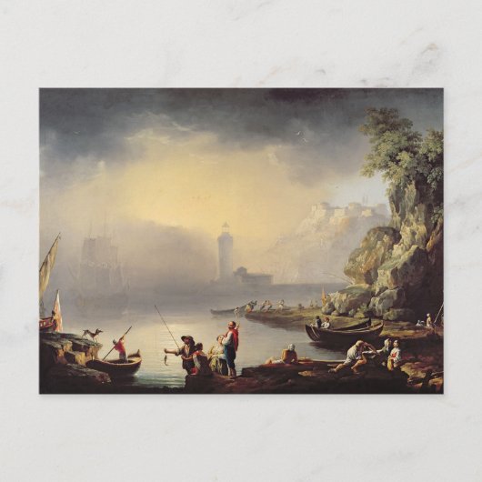 Harbour Scene Briefkaart (Voorkant)