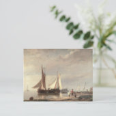 Harbour Scene Briefkaart (Staand voorkant)