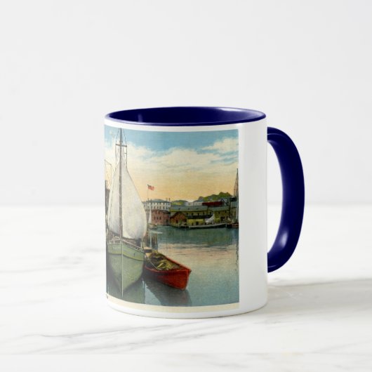 Harbour Scene, Gloucester, MA Mok (Voorkant rechts)